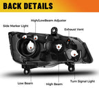 Driver Headlights for 11-20 Dodge Grand Caravan 2008-16 Chrysler Town and Country