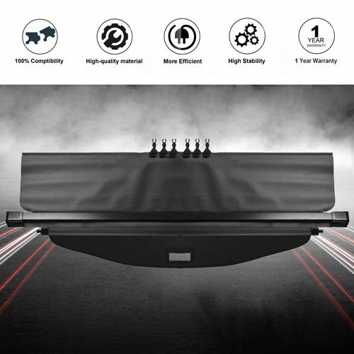 Retractable Cargo Cover Privacy Trunk Tonneau Shield For 2018-20 Chevy Equinox