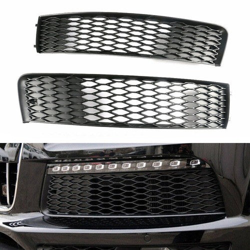 2Pcs Front Bumper Outer Grille Left+Right For Audi Q7 S-line Sport 2011-2015