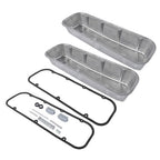 3-11/16" Tall Finned Aluminum Valve Covers Fits Chevy Big Block 396 402 427 454