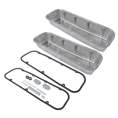 3-11/16" Tall Finned Aluminum Valve Covers Fits Chevy Big Block 396 402 427 454