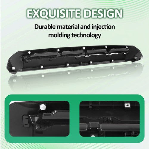 Front Upper Hood Bulge Molding Trim Matte Black for Toyota Tundra 14-21