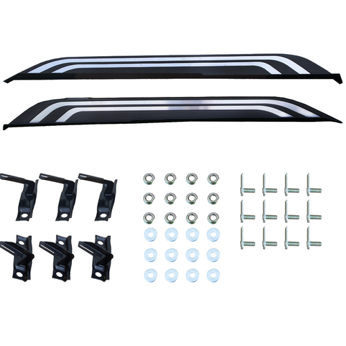 Side Step Bars Running Boards Nerf Bar Aluminum 2PCS for 2019-2024 for Toyota RAV4