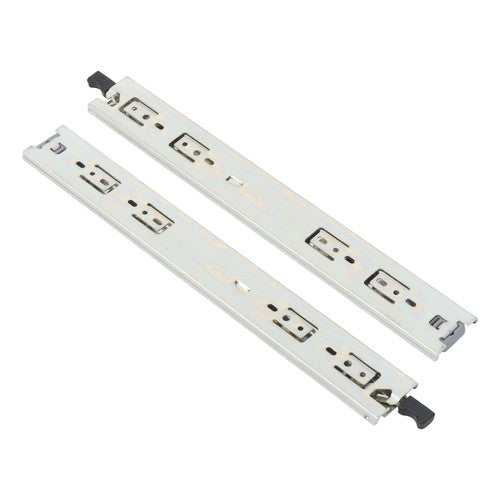 1 Pair of 18" Locking Drawer Slides Full Extension & Lock 150 lb Load Capacity