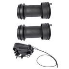 3PCS Rear Air Suspension Air Springs Compressor For 13-19 Cadillac XTS 3.6L V6