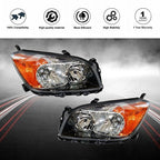 For Toyota Rav4 Sport 2009-2012 LH+RH Headlight Headlamps Clear Lens Halogen