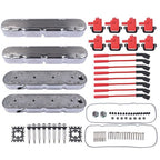 Polished Valve Covers For Chevy GM LS Engines LS1 LS2 LS3 LS6 LS7 5.3 6.0 6.2L