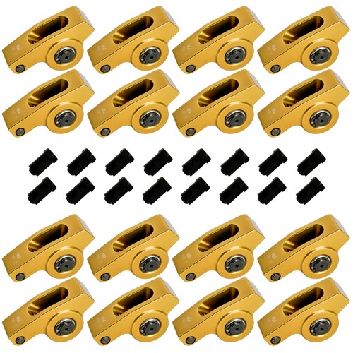 1.7 Ratio 7/16" Stud Gold Roller Rocker Arms Kit For Chevy BBC 396 402 427 454