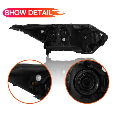 Front Headlight Headlamp Passenger Right Side for Honda HRV 2016-2018