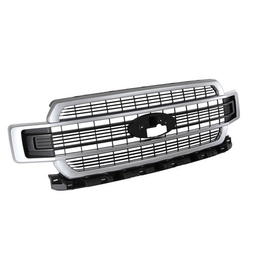 JL3Z-8200-RA Brushed Stain Aluminum Front Upper Grille for Ford F-150 2018-2020
