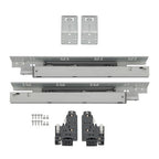 1 Pairs Undermount Drawer Slides 15 inch Undermount Soft Close Drawer Slides