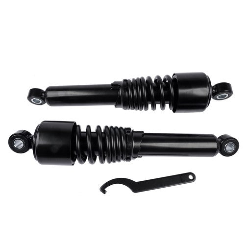 Black 13in Heavy Duty Rear Shocks For Harley Road King Touring Street Tour Glide