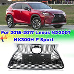Front Bumper Grille for 2015-2017 Lexus NX200T NX300H F Sport Chrome Black