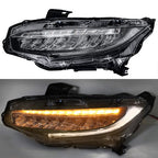 LED Headlight Headlamp Clear Housing For Honda Civic 2016-2019 Driver/Left Side