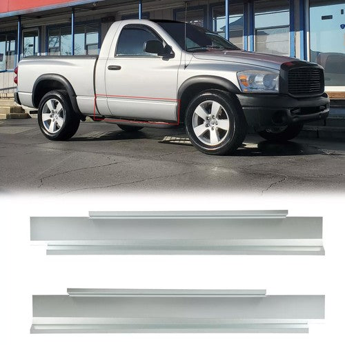 Slip On Rocker Panels for 02-08 Ram 1500 03-09 06 07 2500 3500 Standard Cab 2Dr
