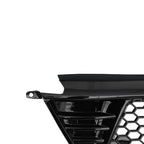 Fit 2022-2024 Honda Civic 4DR Glossy Black Front Bumper Lower Grille Honeycomb