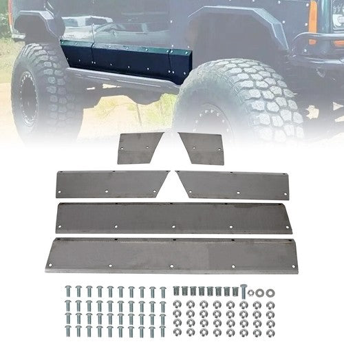 Lower Door Side Panel Armor for Jeep Cherokee XJ 4-Door 1984-2001