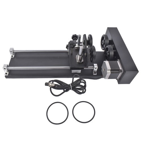 4 Wheel Rotary Axis Attachment 360° Rotation for 50W-130W CO2 Engraver Cutter