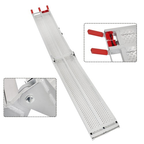 Motorcycle Loading Ramp For SUV Trailer Dirt Bike 1PC 7.5FT x 6" 750LBS
