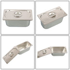 Restaurant Steam Table Pans 8 Pack 1/3 Size 6 Inch Deep Thickened with Lid
