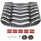 Rear Window Louver Cover Sun Shade Carbon Fiber for Ford Mustang 2015-2023