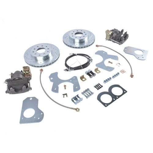For 1978-88 G Body Chevy Pontiac Rear Disc Brake Conversion Kit Drilled Rotor