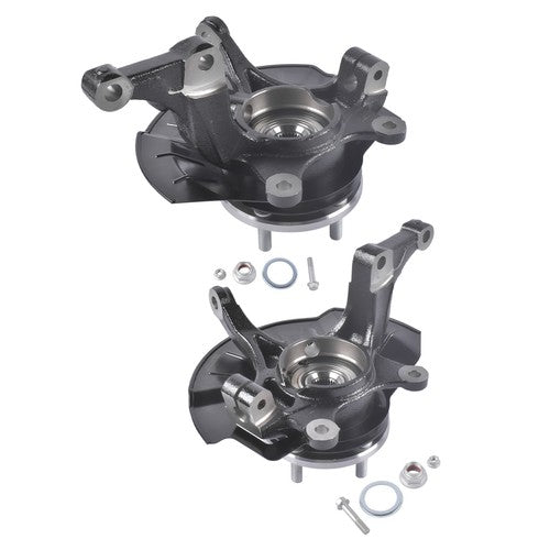 2PCS Front Loaded Steering Knuckle & Wheel Bearing Hub For Kia Soul 2014-2016