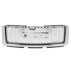 Upper Lower Grille Hood Molding Chrome for 2007-13 GMC Sierra 1500 Denali Pickup