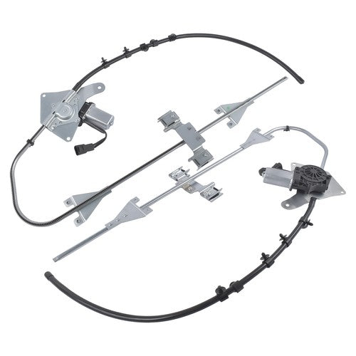 2PCS Power Window Regulator w/ 2-Pin Motor for Freightliner M2 Front Left+Right