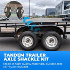 Tandem Trailer Axle Suspension Shackle Kit Heavy Duty for Double Eye Spring
