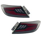 Pair Clear Lens LED Red Tail Lights For 2022-2024 Toyota GR86 Subaru BRZ ZN8 ZD8