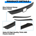 Glossy Black Front Grille Lip Cover Moulding Trim for Honda Accord 2018-2020
