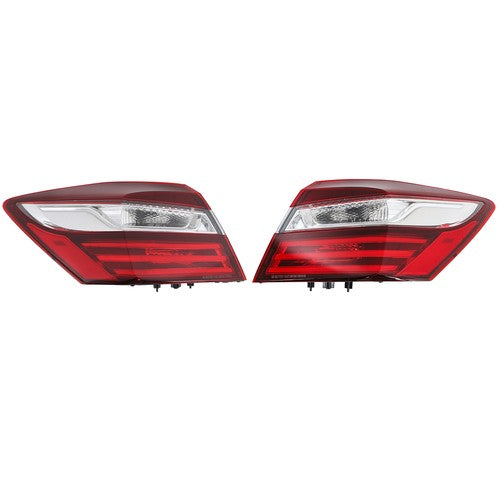 Left & Right Side Tail Lamps For Honda Accord 2016-2017 Pair Tail Lights Outer
