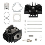 50cc Engine Piston Cylinder Head Top End Kit For 1979-2009 Yamaha PW50
