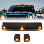 Amber Cab Roof Marker LED Lights for 2015-2019 Chevy Silverado GMC 2500HD 3500HD
