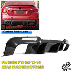 Rear Diffuser Carbon Fiber Color Fits 12-16 BMW 5 Series F10 M5 DTM Style