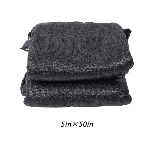 5FTx50FT Black Heavy Duty Garden Privacy Fence Barrier Net With Zip Ties