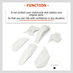 Complete Plastics Kit White Fender Body Cover Fairing For Yamaha YZ85 2002-2014