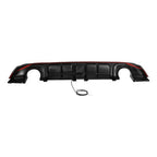 Rear Bumper Diffuser Lip Carbon Style with LED Light for Infiniti Q60 2017-2022