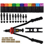 16" Rivet Gun Kit Rivnut Setting Tools Nut Setter Tool Hand Blind Riveter Gun US