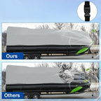 21-24FT Waterproof Boat Cover Trailerable Pontoon Dust Resistant Gray-Color