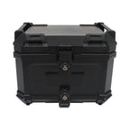 45L Motorcycle Rear Tour Box Top Case with Security Lock Helmet Case Waterproof