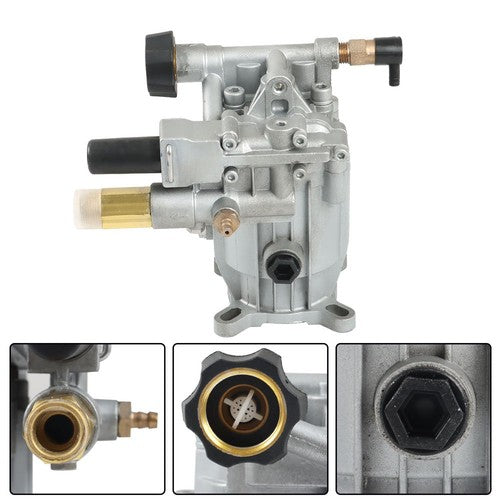 Pressure Washer Pump Horizontal 3/4" Shaft - MAX 3000 PSI  2.5 GPM Oil Sealed