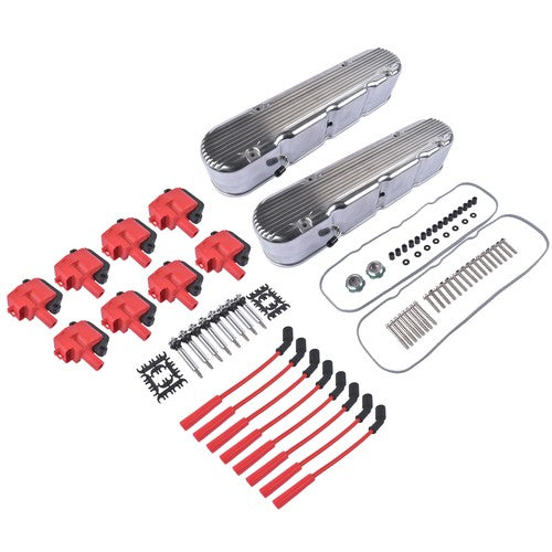 Polished Valve Covers For Chevy GM LS Engines LS1 LS2 LS3 LS6 LS7 5.3 6.0 6.2L