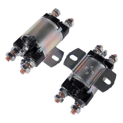 2Pcs Gas Golf Cart Solenoid For Yamaha G1 6 Terminal 12 Volt 100A J17-81950-01