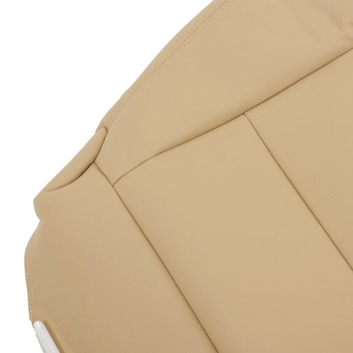 For Toyota Land Cruiser 1998-2007 New Driver Bottom Leather Seat Cover Ivory Tan