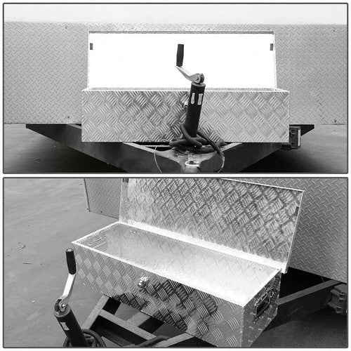 30" Aluminum Truck Pickup ATV Camper Tool Box Trailer Flatbed RV Storage w/ Lock