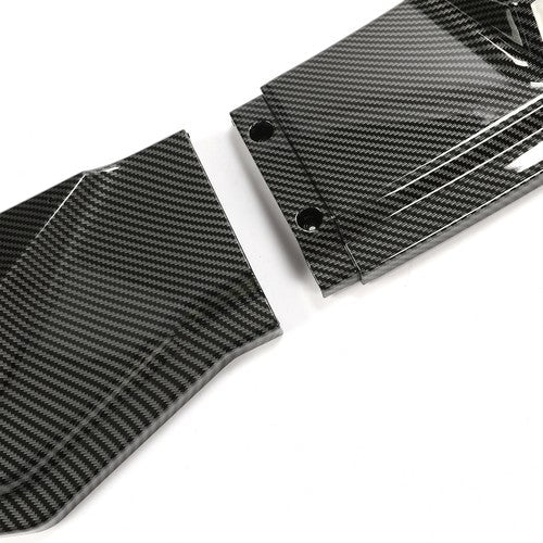 Front Bumper Body Lip Set for 2017 2023 Tesla Model 3 Carbon Style Splitter 3Pcs