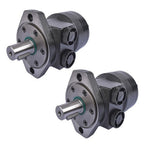 2x 1" Shaft Hydraulic Motors 2 Bolt Mount for Char-Lynn Eaton H Series 101-1701