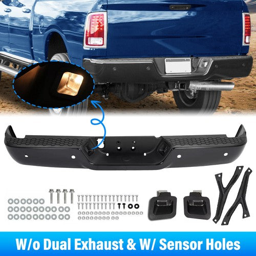 Rear Bumper Assembly for Ram 2500 3500 2013-2018 with Sensor Holes